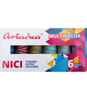 Набор ниток Ariadna Multicolor Sky Viga 80/150 м 6 цветов (1111)