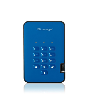 Зовнішній шифрований SSD диск iStorage diskAshur2 SSD 512GB Blue
