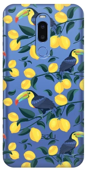Силиконовый чехол iSwag для Meizu M8 Note Туканы и лимоны (M15430)