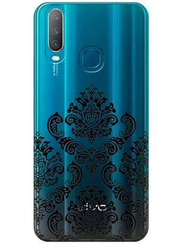 Прозорий силіконовий чохол iSwag для Vivo Y15 Мандала (M11185)