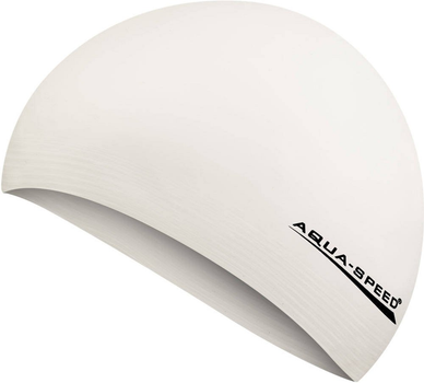 Шапка для плавання Aqua Speed Soft Latex 5728 (122-05) Біла (5908217657473)
