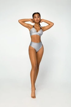 Купальник раздельный (Плавки и Топ) Designed for Fitness Moto Girl Silver L