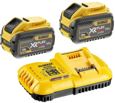 Зарядное устройство для инструмента DeWalt 18 В, 54 В, выходной ток 8 А, 2 Аккумулятора для инструмента (DCB118X2)