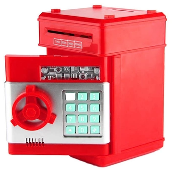 Игрушечный сейф-копилка UFT Cashbox Red музыкальный с электронным купюроприемником (UFTCashboxRed)