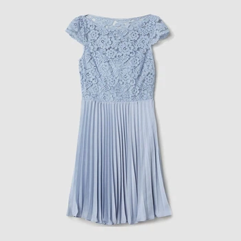 Сукня коротка жіноча H&M 0606814 32 Блакитна (KAY2000000481876_LD2000000481876)