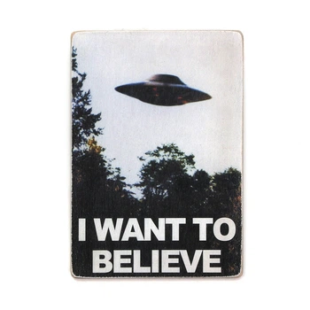 Деревянный постер Wood Posters "The X-Files. I want to believe" (A4 формат, фанера) (pvf0125)