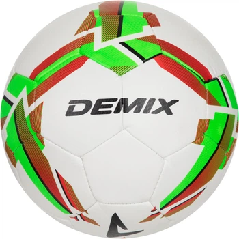 Мяч футбольный (size 4, 62-64 см окружность) Demix Белый с зеленым