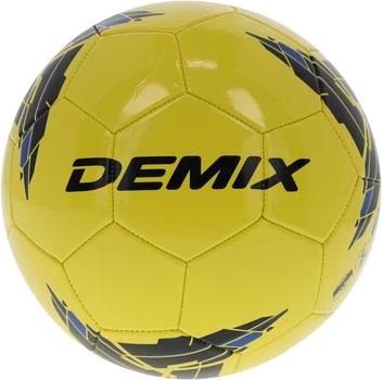 Мяч футбольный (size 5, 68-70 см окружность) Demix Желтый с черным