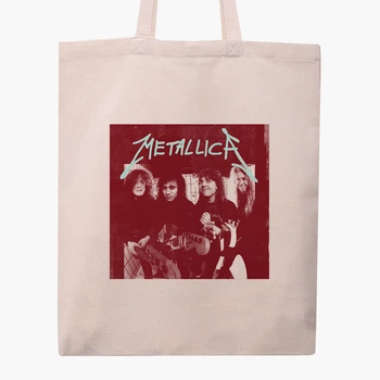 Еко сумка шопер Металіка (Metallica) (9227-2981) 41x35 см Бежевий