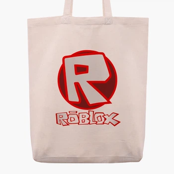 Эко сумка шоппер Роблокс (Roblox) (9227-1708) 41x35x8.5 см Бежевый