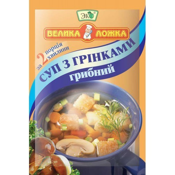 Суп з грінками грибний ТМ Еко 20г
