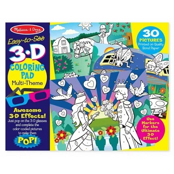 3D-раскраска по точкам Для девочек 3D Coloring Book Girl Melissa & Doug