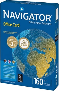 Набор бумаги офисной Navigator Office Card A3 160 г/м2 класс A 1250 листов Белой (5602024381407)