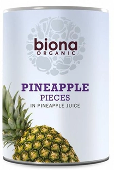 Шматочки ананасу в ананасовому соку Biona Organic 400 г