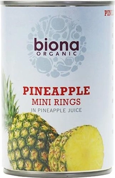 Ананасовые мини кольца в ананасовом соке Biona Organic 400 г