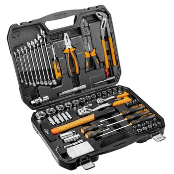 Набор инструментов NEO 08-920 1/4" 1/2" CrV 100 единиц в кейсе
