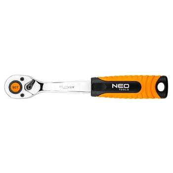 Ключ Neo тріскачковий 1/4", 90 зубців (08-530)