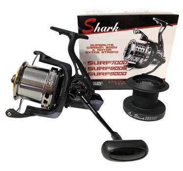 Катушка карповая Shark Surf 9000 низкопрофильная шпуля 10bb