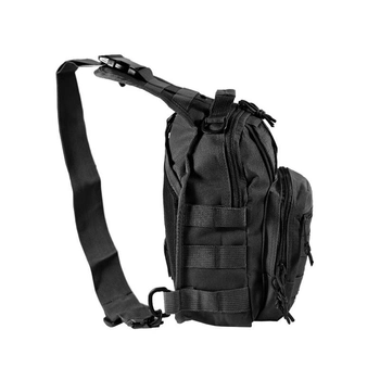 Тактичний рюкзак на одне плече AOKALI Outdoor B14 Black військовий (F_6802-24431)