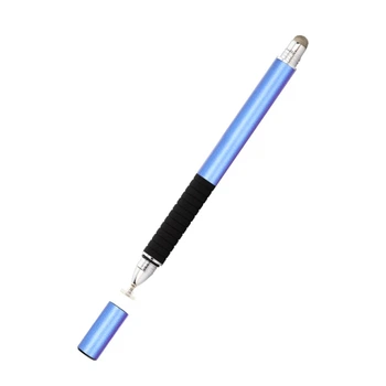 Стилус универсальный Goojodoq 2 в 1 Capacitive TPU Grip Blue