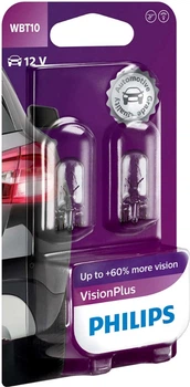 Автолампа указательная Philips 12040 WB T10-02B VP 12V 6W (W2.1X9.5D) (блистер) (8711559524160)