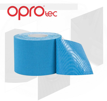 Кинезиологический тейп OPROtec Kinesiology Tape TEC57542 синий 5см*5м