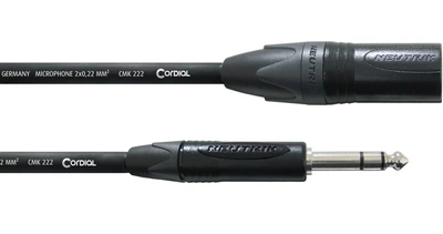 Балансный аудио кабель Jack 6.3 — XLR Male 10м Cordial CPM 10 MV