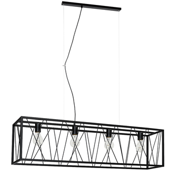 Декоративна люстра Luminex Frame Чорний (6984)