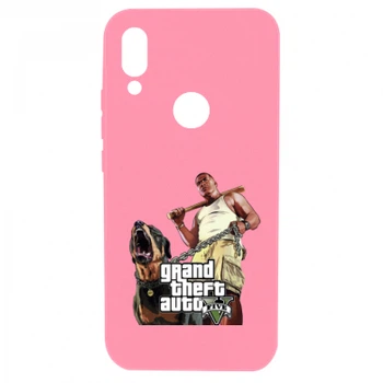 Чохол для Xiaomi Redmi 7 GTA V Logo Рожевий