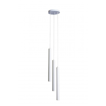 Светильник подвесной 100lamp Elegant на круглой основе E14 белый (NL 4045-3R WH)