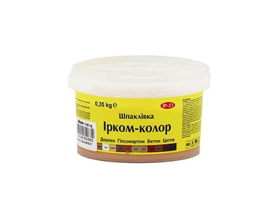 Шпатлевка акриловая ІРКОМ-КОЛОР IP-23 для древесины бук 0,35кг