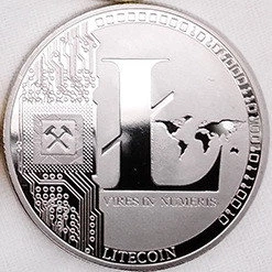Сувенірна Монета Litecoin колір: срібло