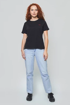 Футболка Wrangler Sign Off Tee Slim Fit (W7Q0EV100) Черный S-00