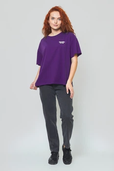 Футболка Wrangler Girlfriend Tee Loose Fit (W7R9GHP04) Фиолетовый XS-00