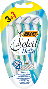 Набір бритв без змінних картриджів BIC Soleil Bella 3 + 1 шт. (3086123220546)