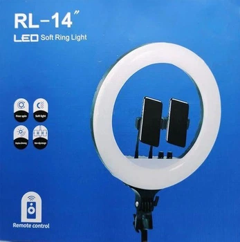 Кільцева LED лампа RL-14 36см 220V 1 крепл.тел. + пульт + чохол DMT