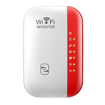Усилитель сигнала Wi-Fi Wireless - N Wifi Repeater 300Mbps, беспроводной репитер, белый с красным