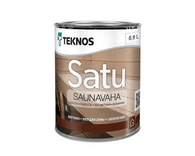 Масло-віск вологозахисний TEKNOS SATU SAUNAVAHA для саун безбарвний 0,9 л