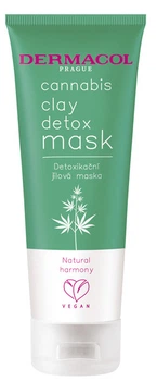 Маска для лица Dermacol Clay Detox Mask глиняная очищающая с маслом конопли (8595003120661)