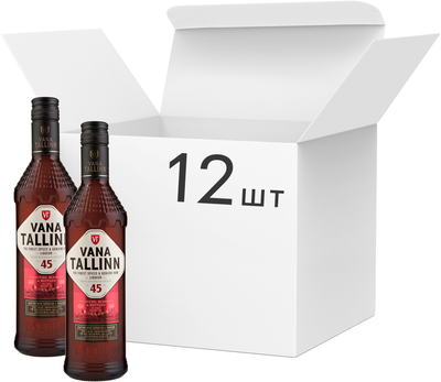 Упаковка ликера Vana Tallinn 0.5 л 45% х 12 шт (44740050002114)