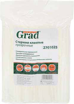 Стержни клеевые прозрачные Grad 8 x 200 мм 114 шт (2701025)