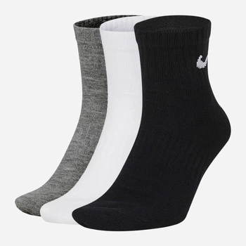 Набор женских носков Nike Everyday Ltwt Ankle 34-38 3 пары Серый (194955549445)