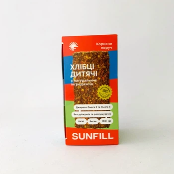 Хлібці SUNFILL дитячі 100 г