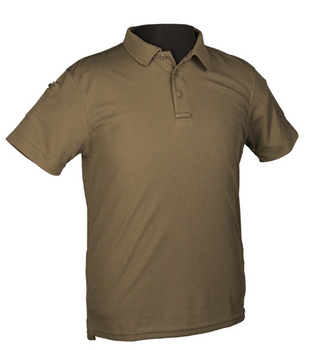 Тактична потовідвідна футболка-поло Mil-tec колір олива розмір M (10961001_M)