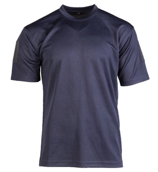 Тактична потовідвідна футболка Mil-tec Coolmax Колір темно-синій розмір 3XL (11081003_3XL)