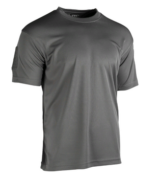Тактична потовідвідна футболка Mil-tec Coolmax колір сірий Розмір L (11081008_L)
