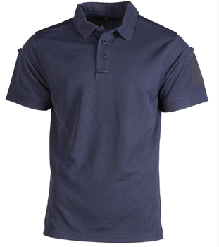 Тактическая потоотводящая футболка-поло Mil-tec темно-синяя размер 3XL (10961003_3XL)