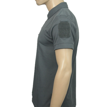 Тактическая потоотводящая футболка-поло Mil-tec Coolmax серая размер S (10961008_S)