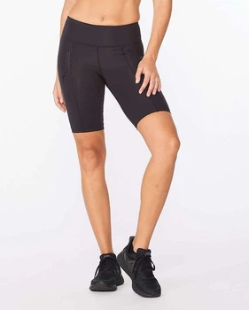 Женские компрессионные шорты 2XU, Motion Mid-Rise Compression Shorts, XS, черный