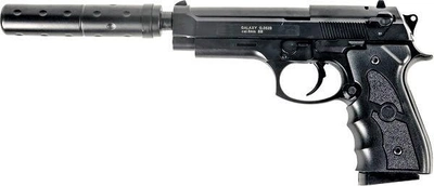 Дитячий страйкбольний пістолет Galaxy Beretta 92 із глушником пластиковий G052A
